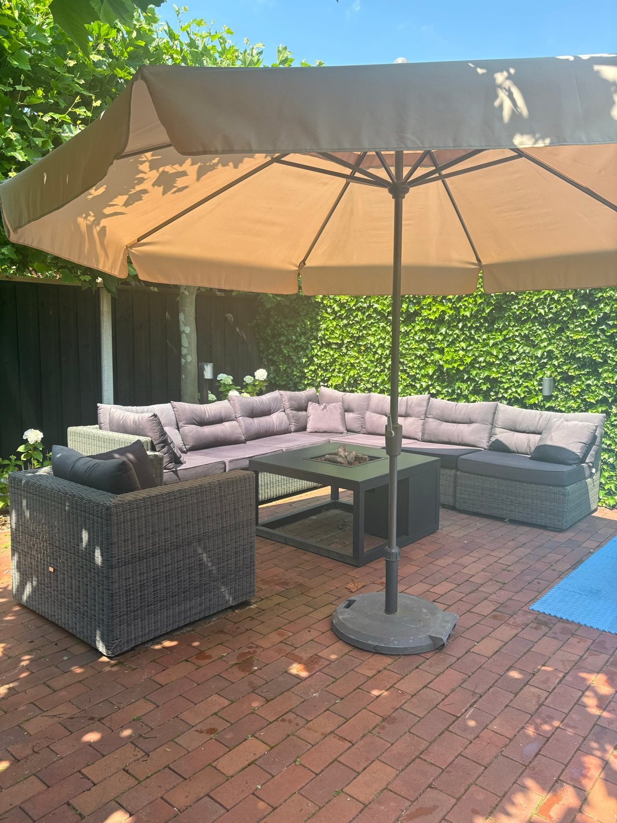 Tuinset te koop, Ophalen, Gebruikt, Wicker, Bank