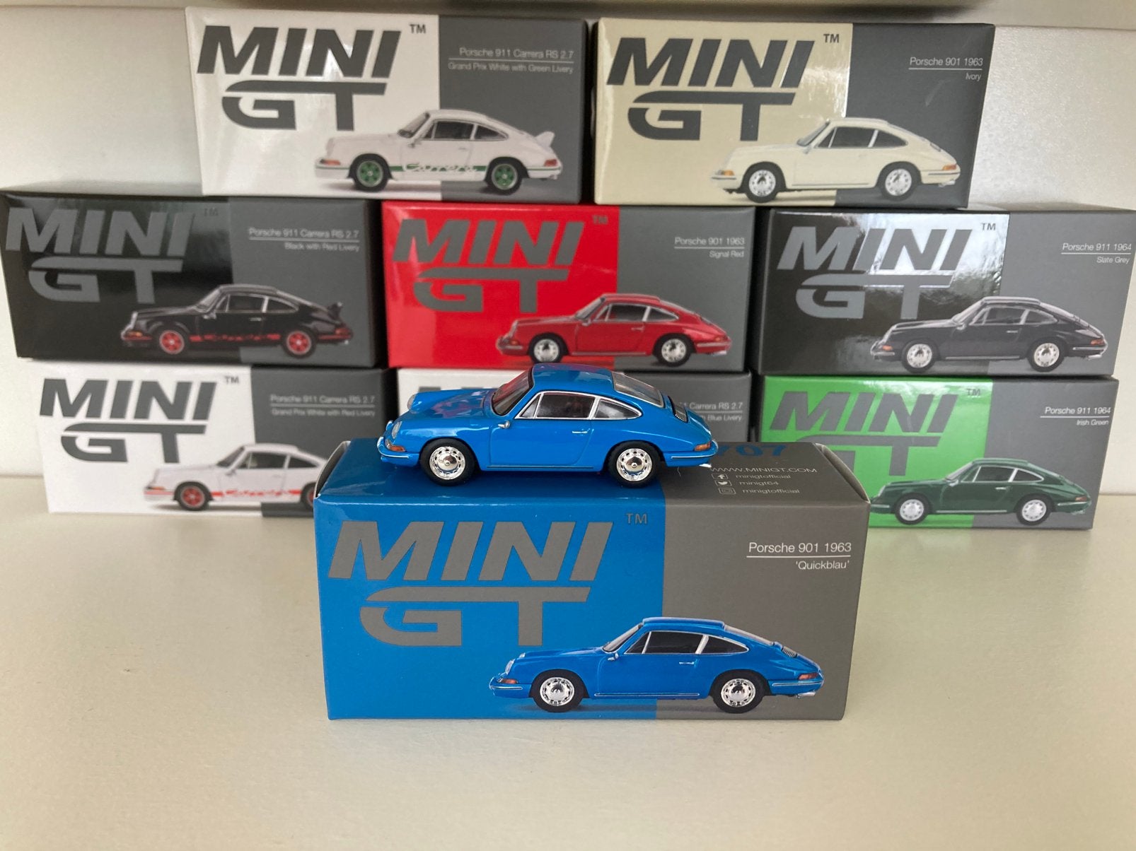 Mini GT Porsche 901 1963, Ophalen of Verzenden, Zo goed als nieuw, Auto