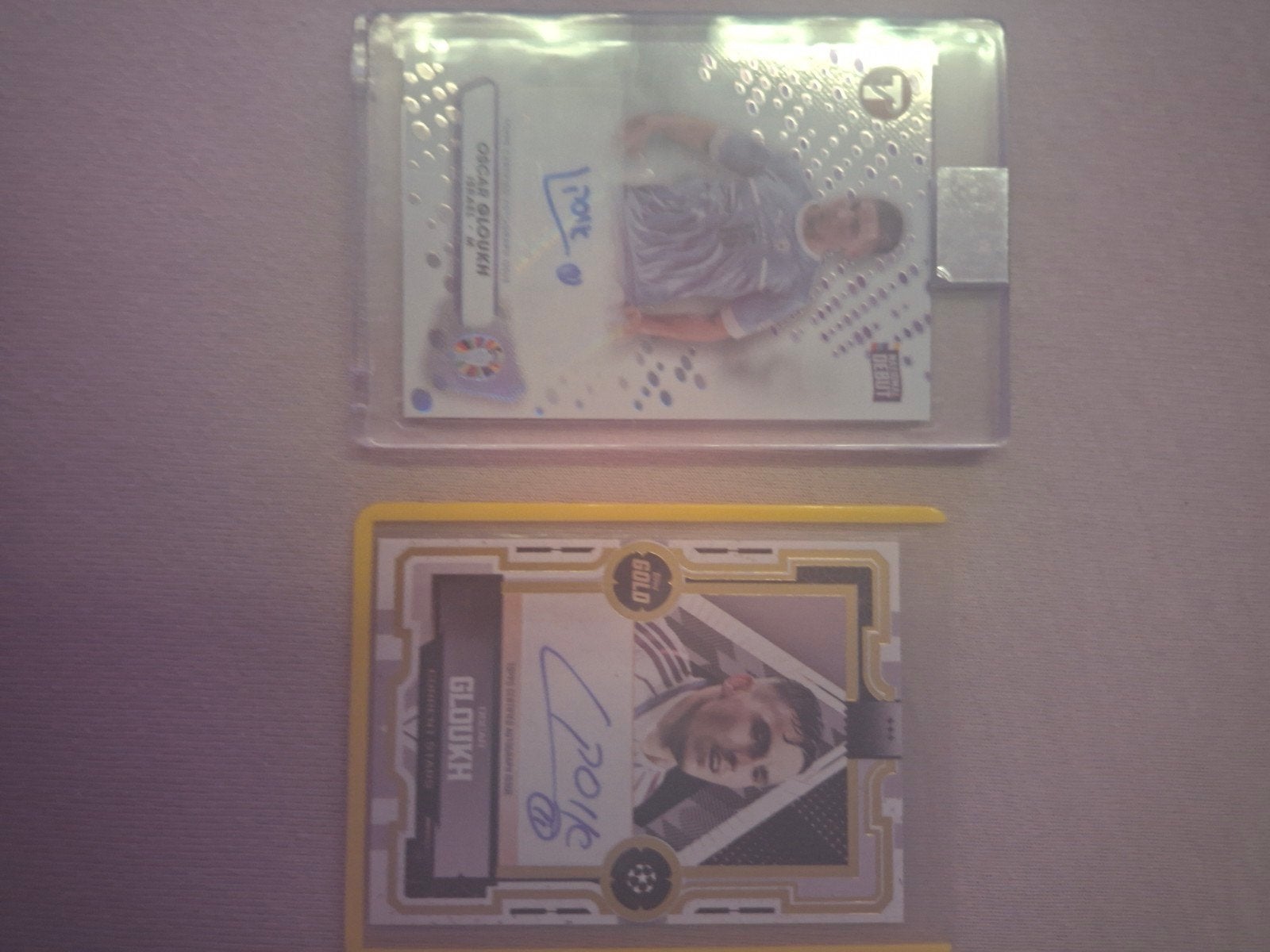 2 oscar gloukh autograph topps voetbal kaart, Ophalen of Verzenden, Nieuw, Plaatje