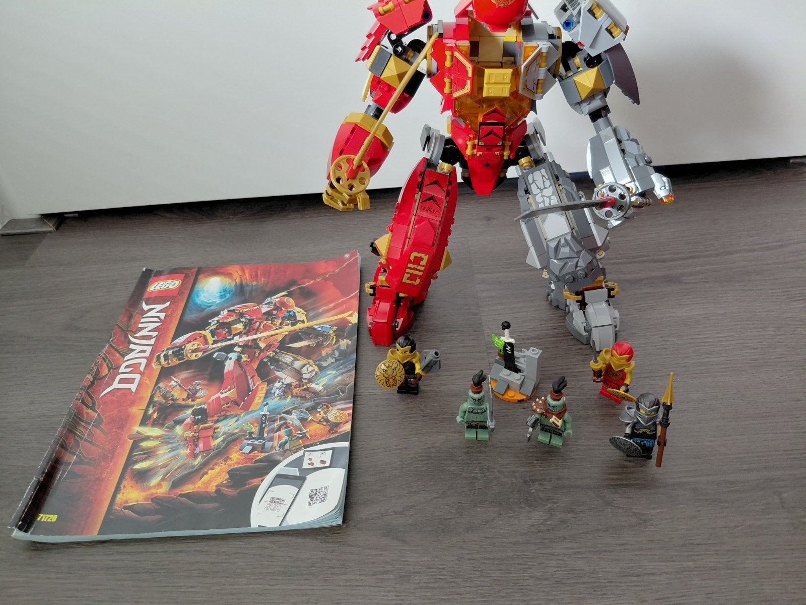 Lego Ninjago 71720 Fire stone mech, Ophalen of Verzenden, Zo goed als nieuw