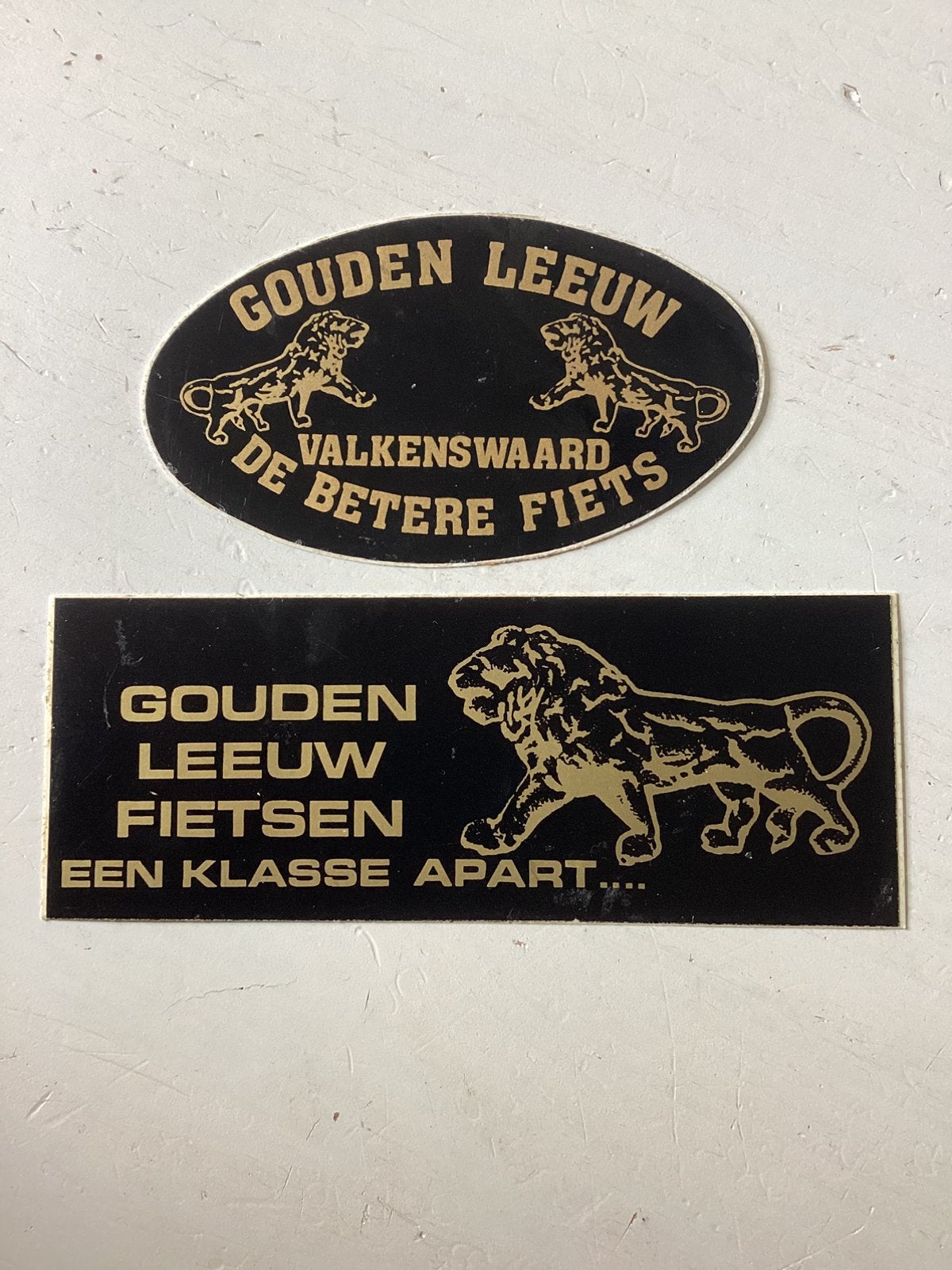 2 stickers Gouden Leeuw Fietsen Valkenswaard, Ophalen of Verzenden, Zo goed als nieuw, Merk