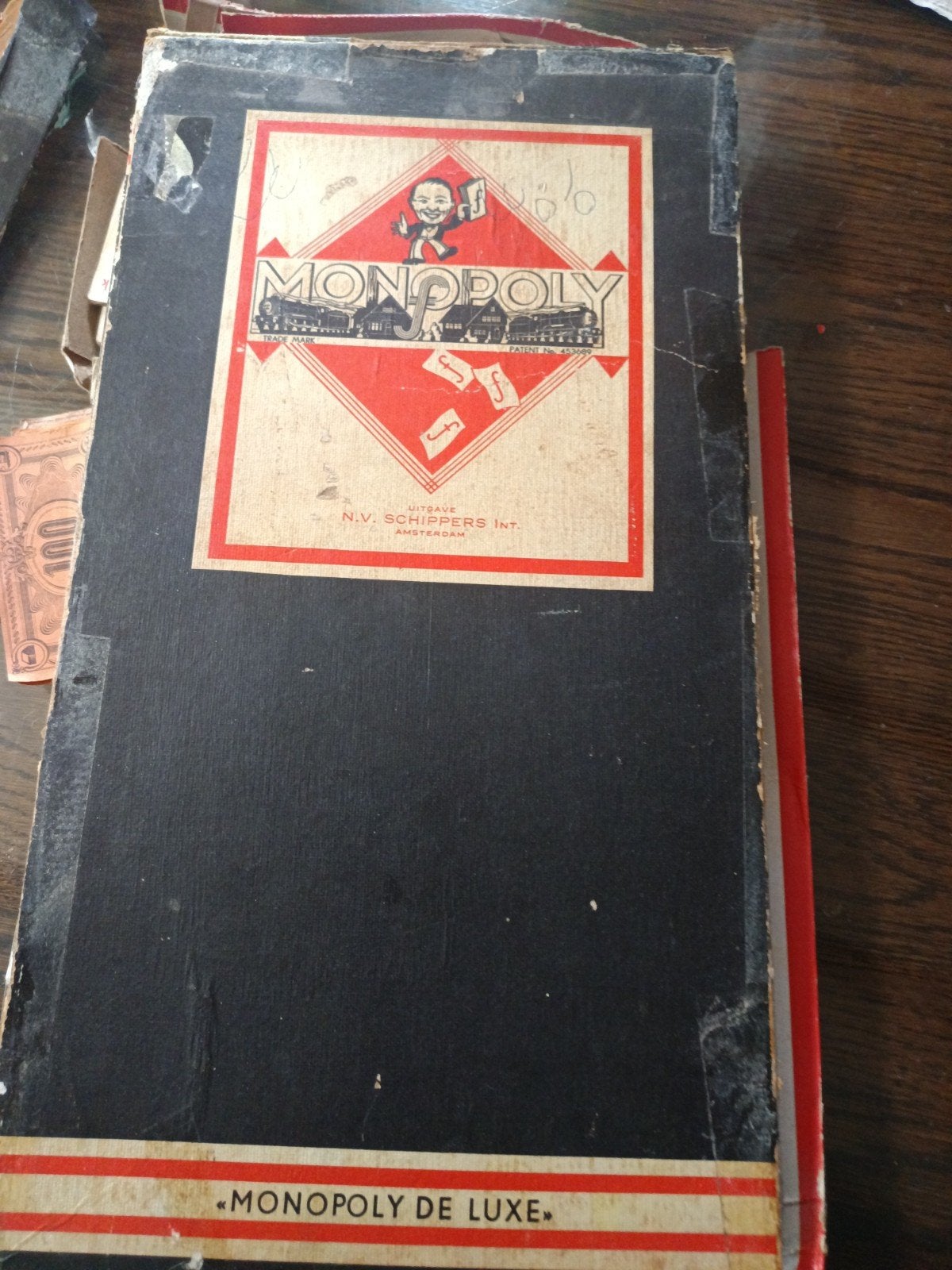 Vintage Monopoly De Luxe - N.V. Smeets & Schippers, Vijf spelers of meer, Ophalen, Gebruikt, N.V. Smeets & Schippers Int. Amsterdam