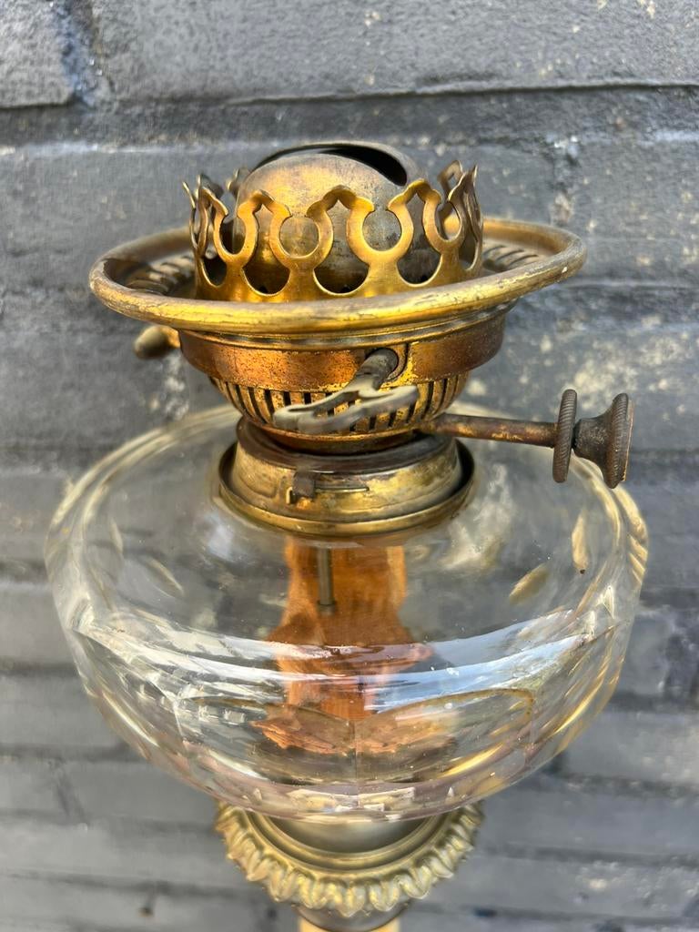 Antieke olielamp, Antiek en Kunst, Ophalen of Verzenden