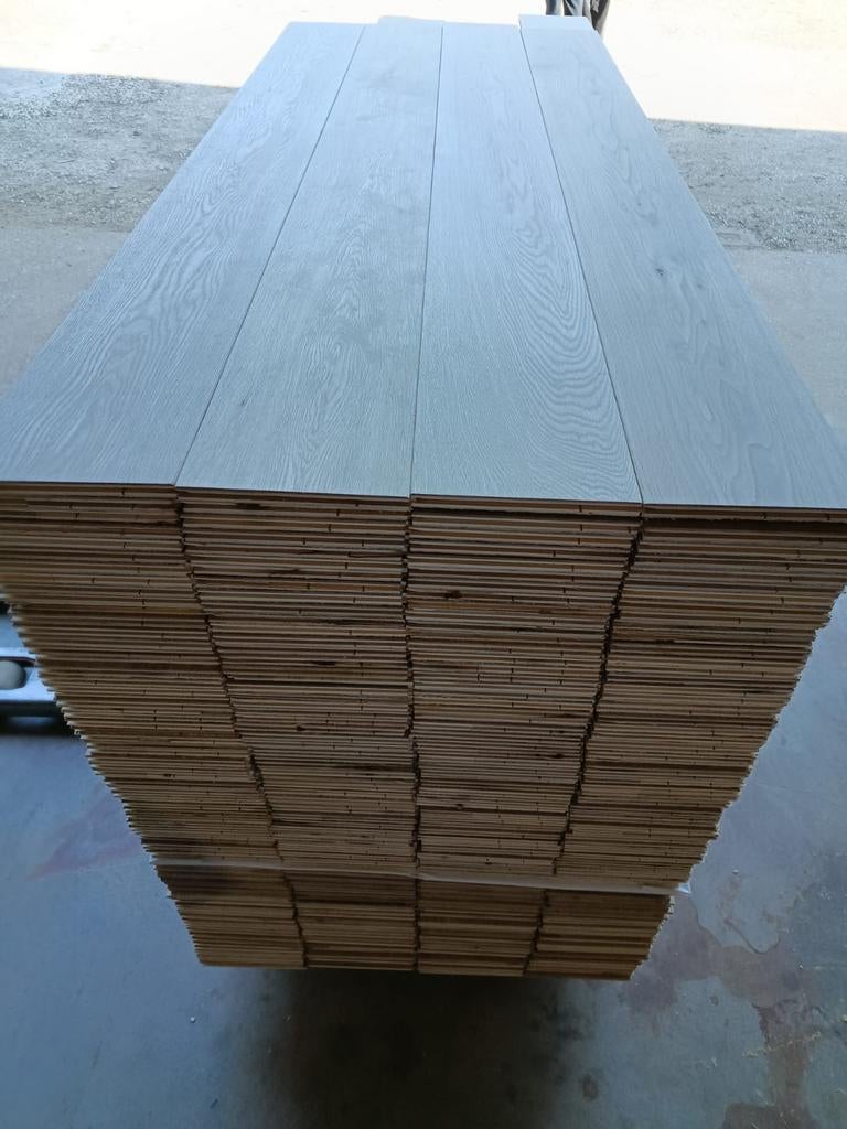 105M2 eiken duo-parket #VERNIEUWD#, Gebruikt, 10 m² of meer, 10 tot 30 cm, Hout