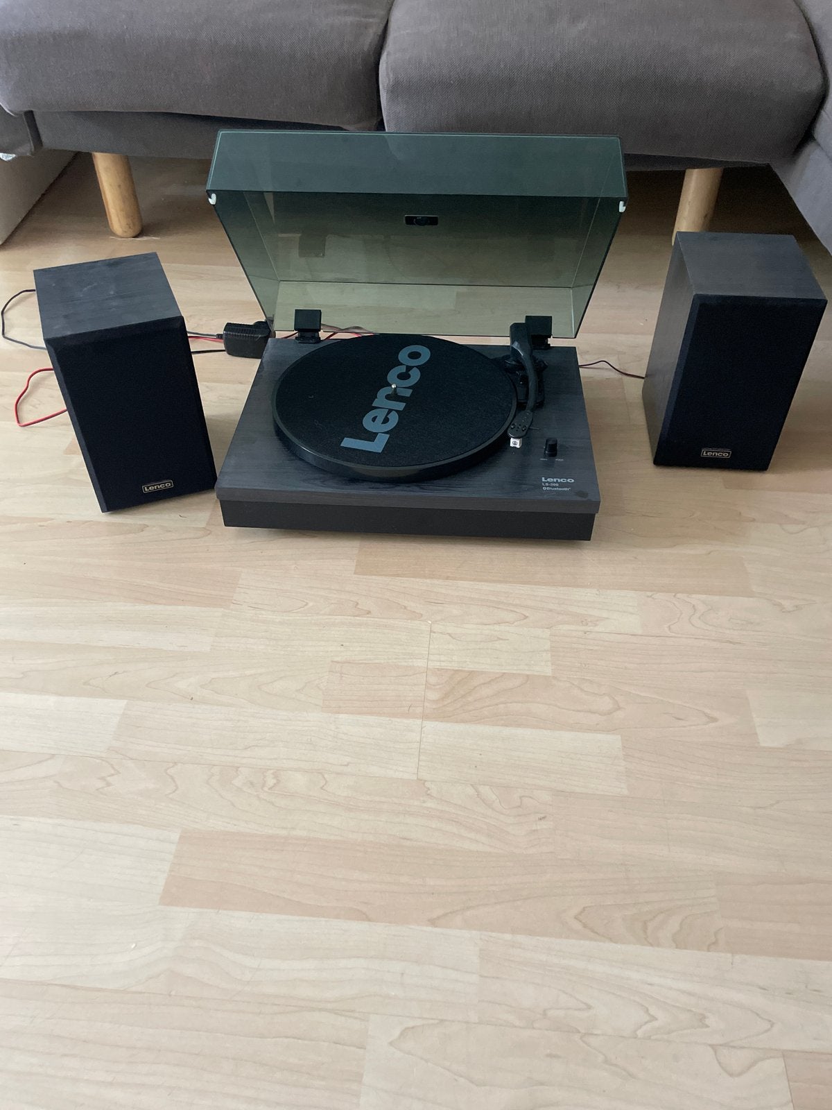 Lenco LS-300 Platenspeler met Bluetooth en speakers, Ophalen, Zo goed als nieuw, Platenspeler, Overige merken