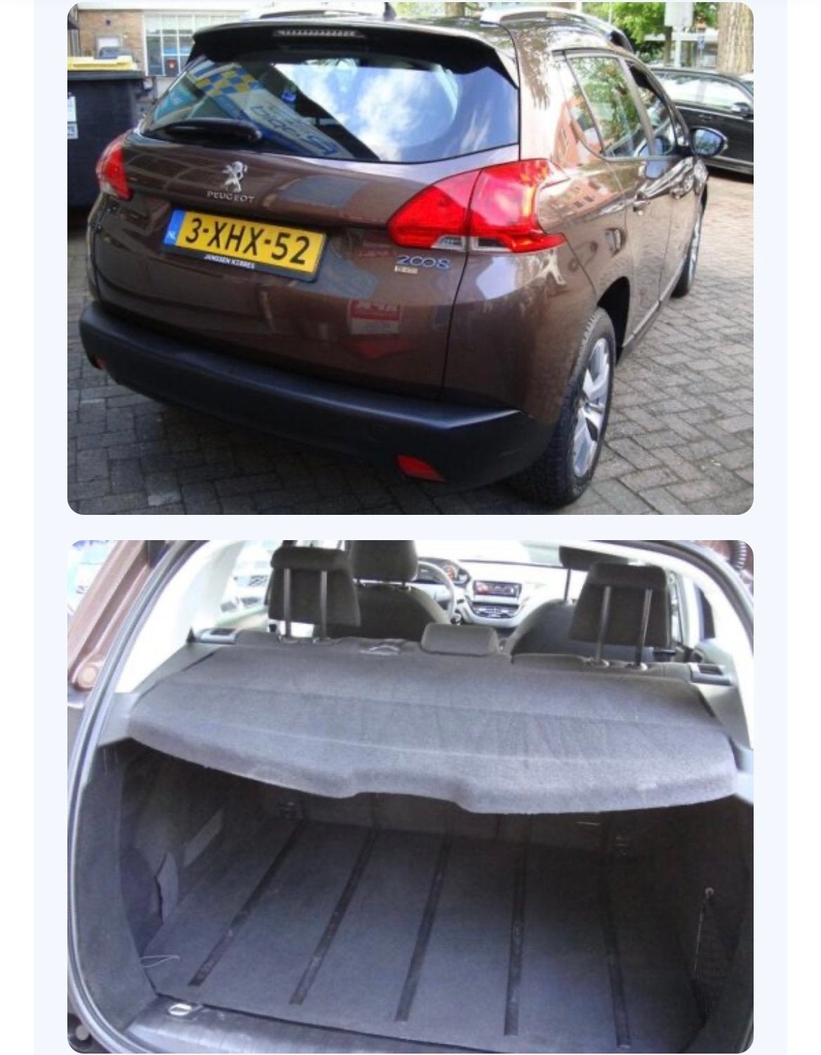 Peugeot 2008 1.2 E-vti  2014 Bruin, Auto's, 450 kg, 40 €/maand, 1199 cc, Bruin