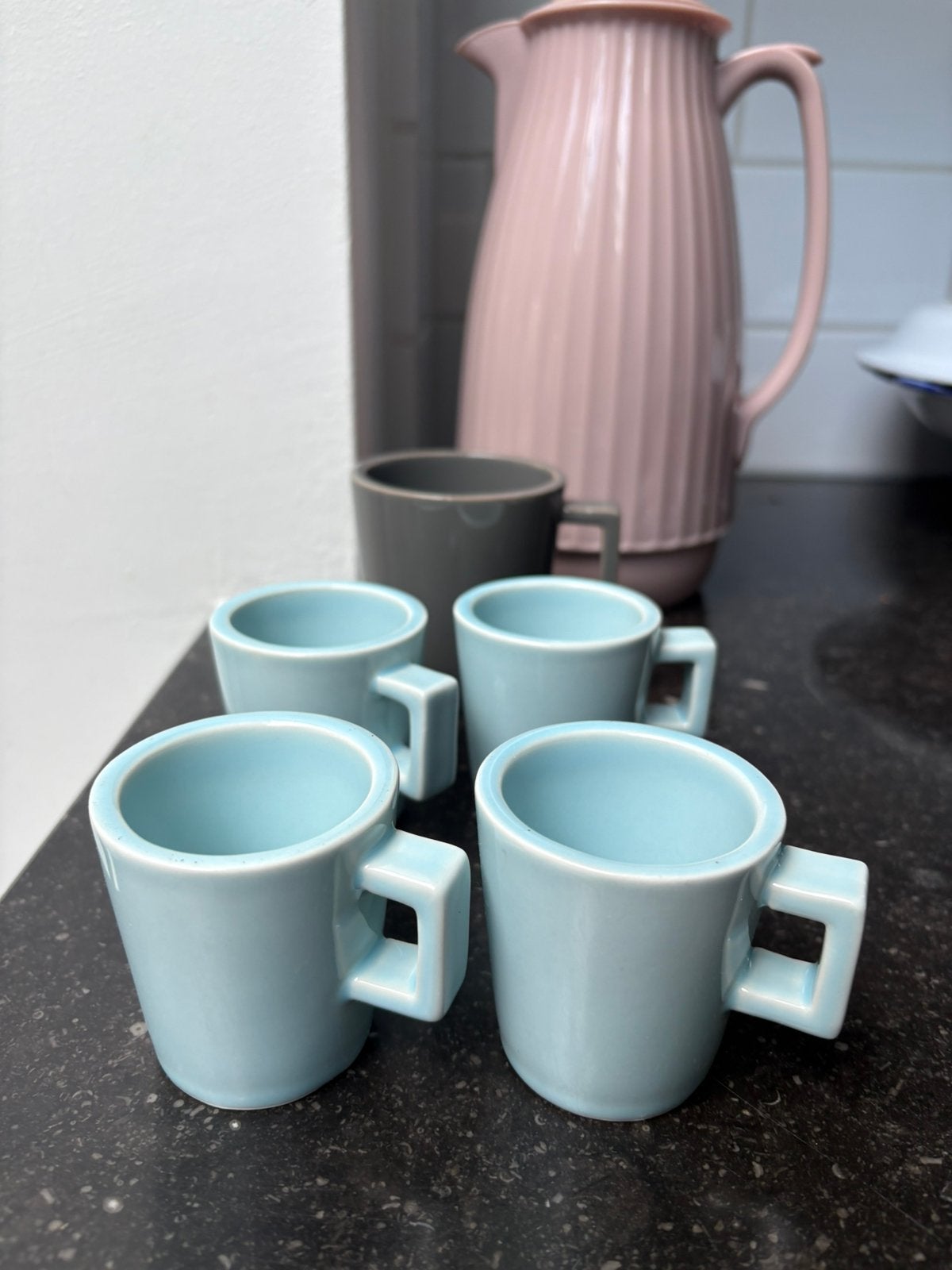 Piet Hein Eek espressokopjes en mok, Ophalen of Verzenden, Zo goed als nieuw, Overige stijlen, Kop(pen) en/of Schotel(s)