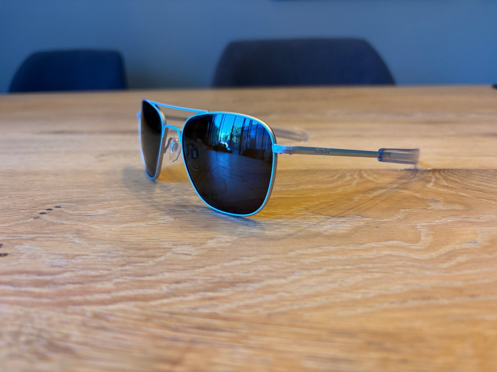 Randolph Aviator | Military Special Edition Matte Chrome, Sieraden, Tassen en Uiterlijk, Zonnebrillen en Brillen | Heren, Zonnebril