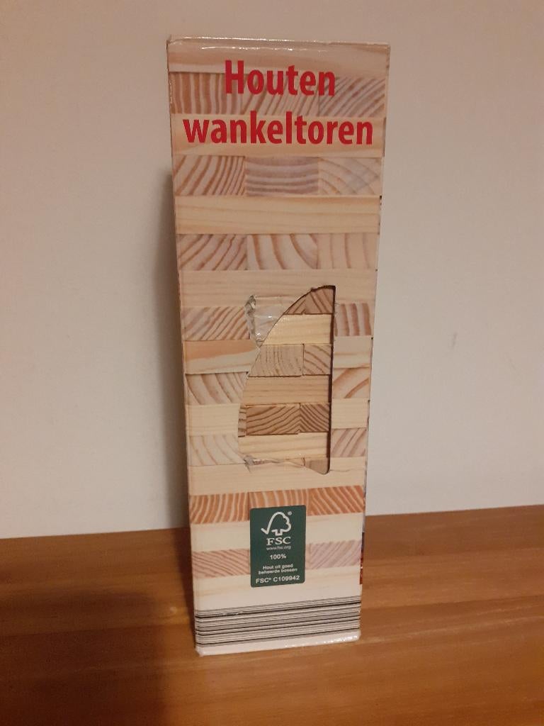 Wankel / Stapel Toren. Houten Spel. Nieuw, Drie of vier spelers, Ophalen of Verzenden, Nieuw