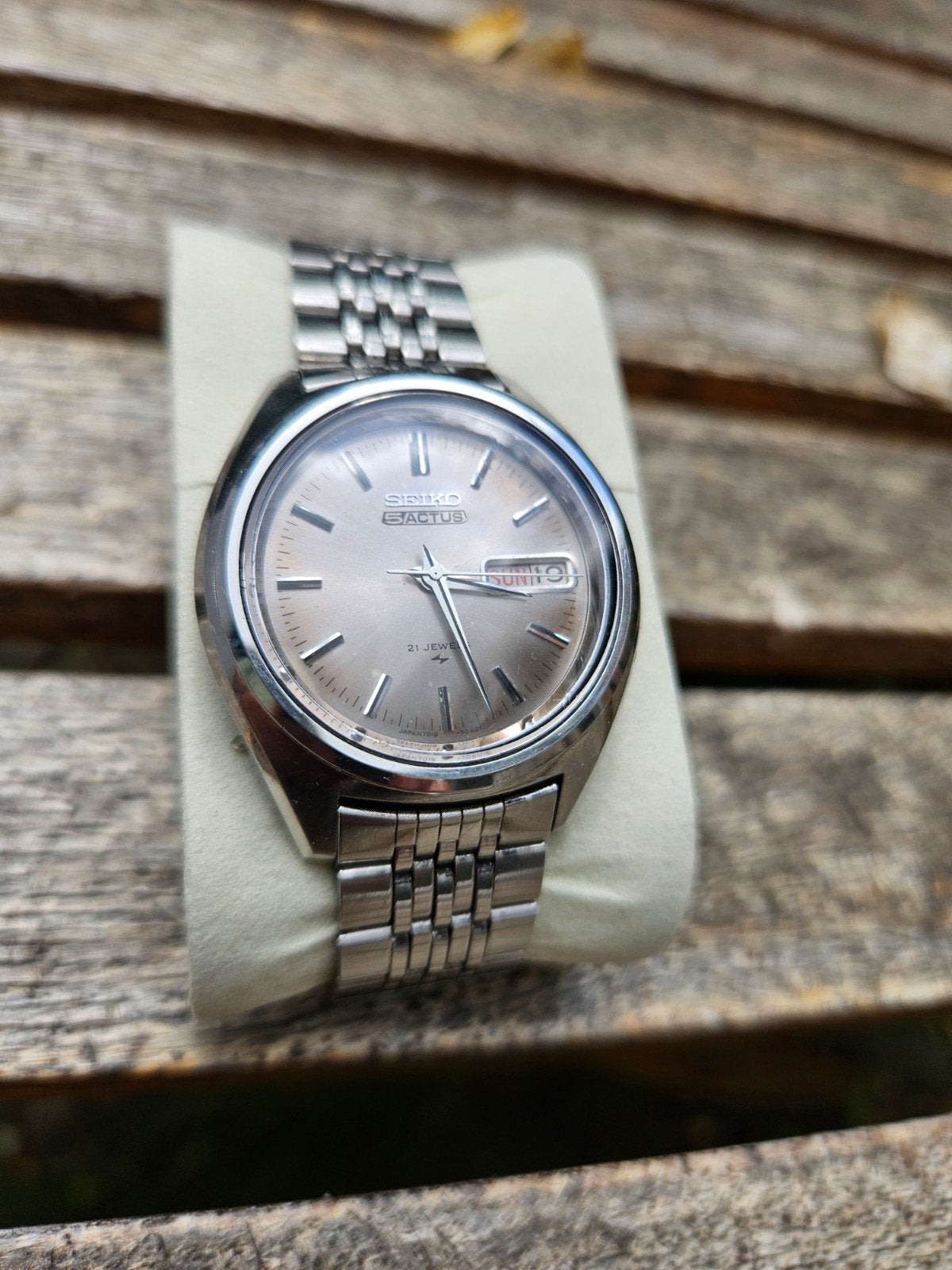 Vintage Seiko 5 Actus Polshorloge - Roestvrij Staal, Seiko, Staal, Met bandje, Verzenden