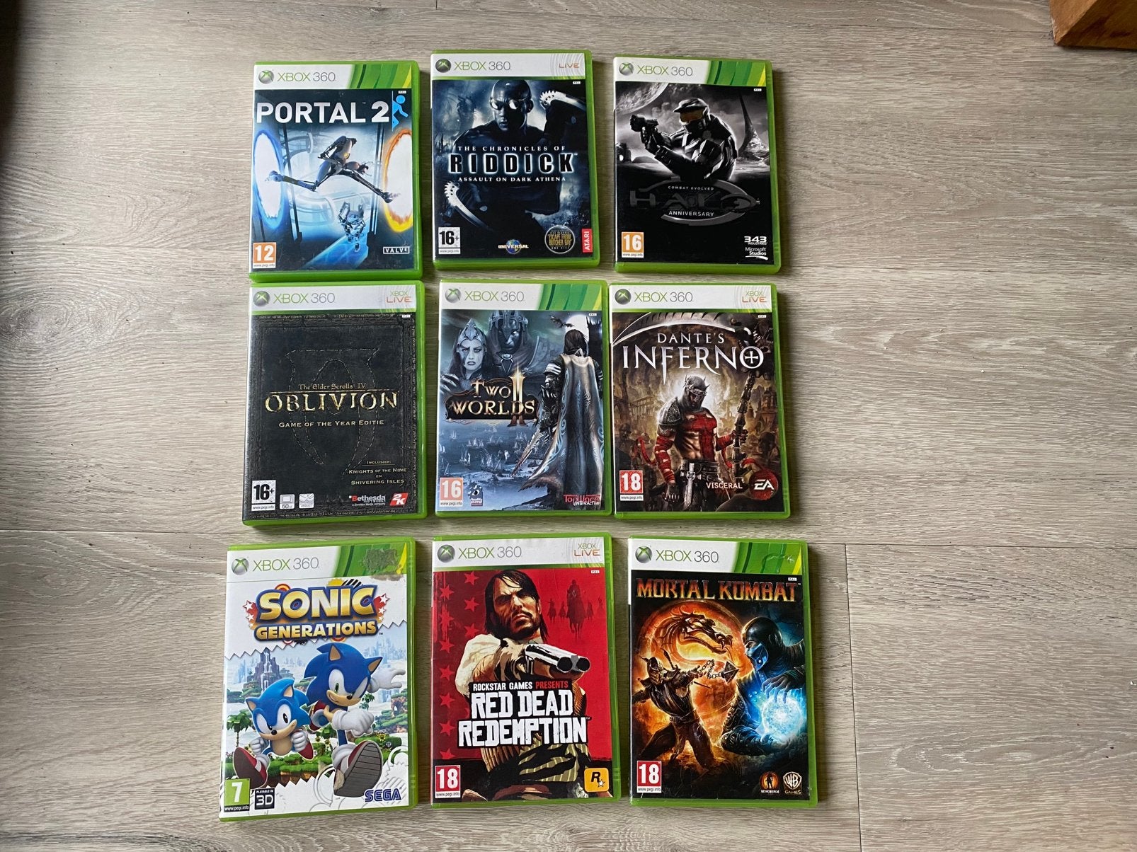 9x Xbox360 games, Avontuur en Actie, Gebruikt, Vanaf 18 jaar, 1 speler