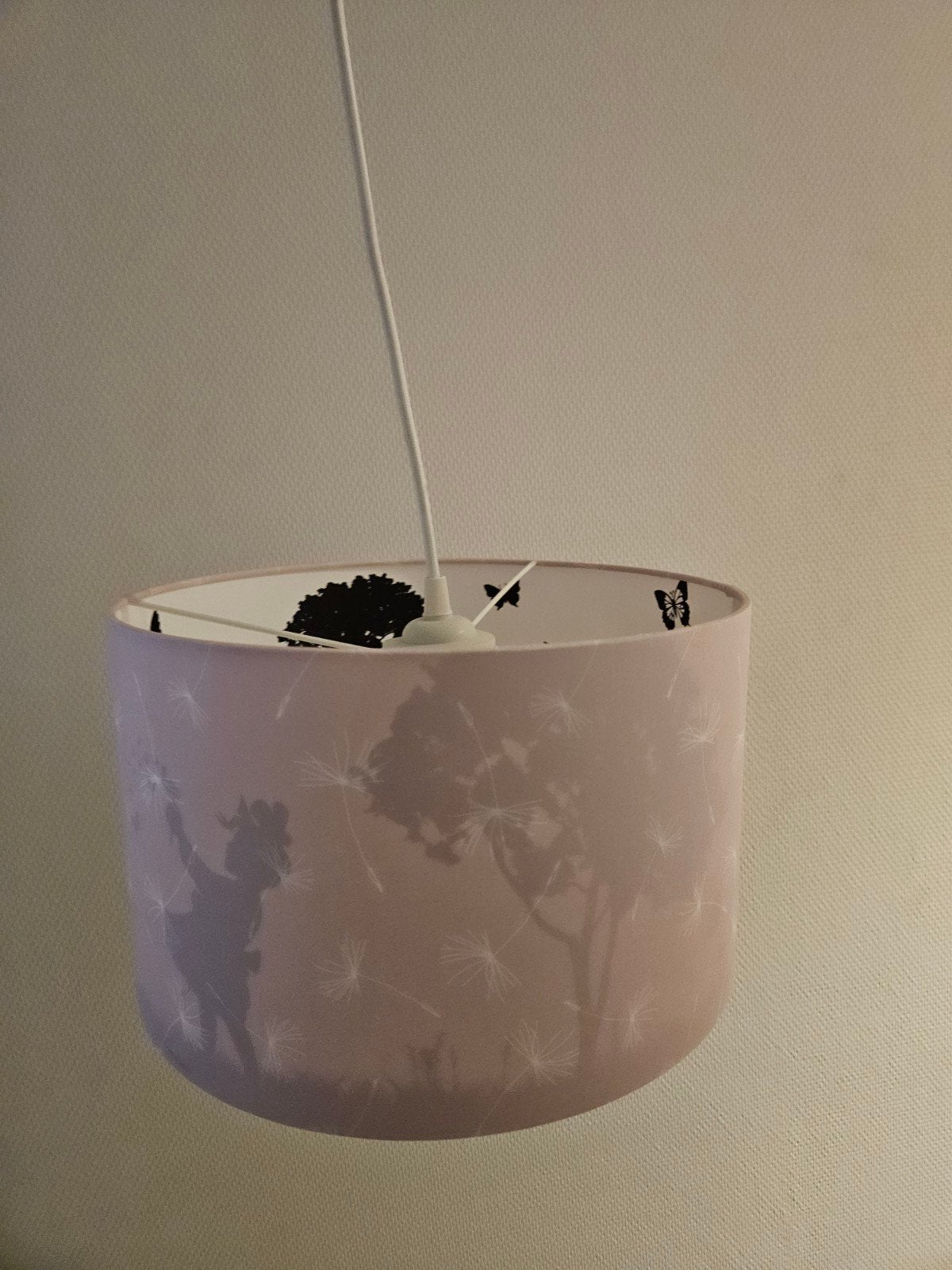 Kinder hanglamp met patroon - Zo goed als nieuw, Huis en Inrichting, Lampen | Hanglampen, Ophalen, Zo goed als nieuw, Textiel
