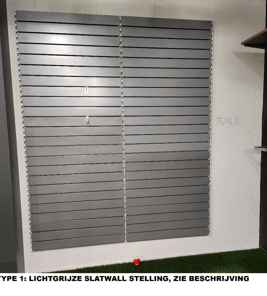 Winkelstellingen (Slatwall stelling 100 cm breed), Ophalen, Gebruikt, ., Tegemetall