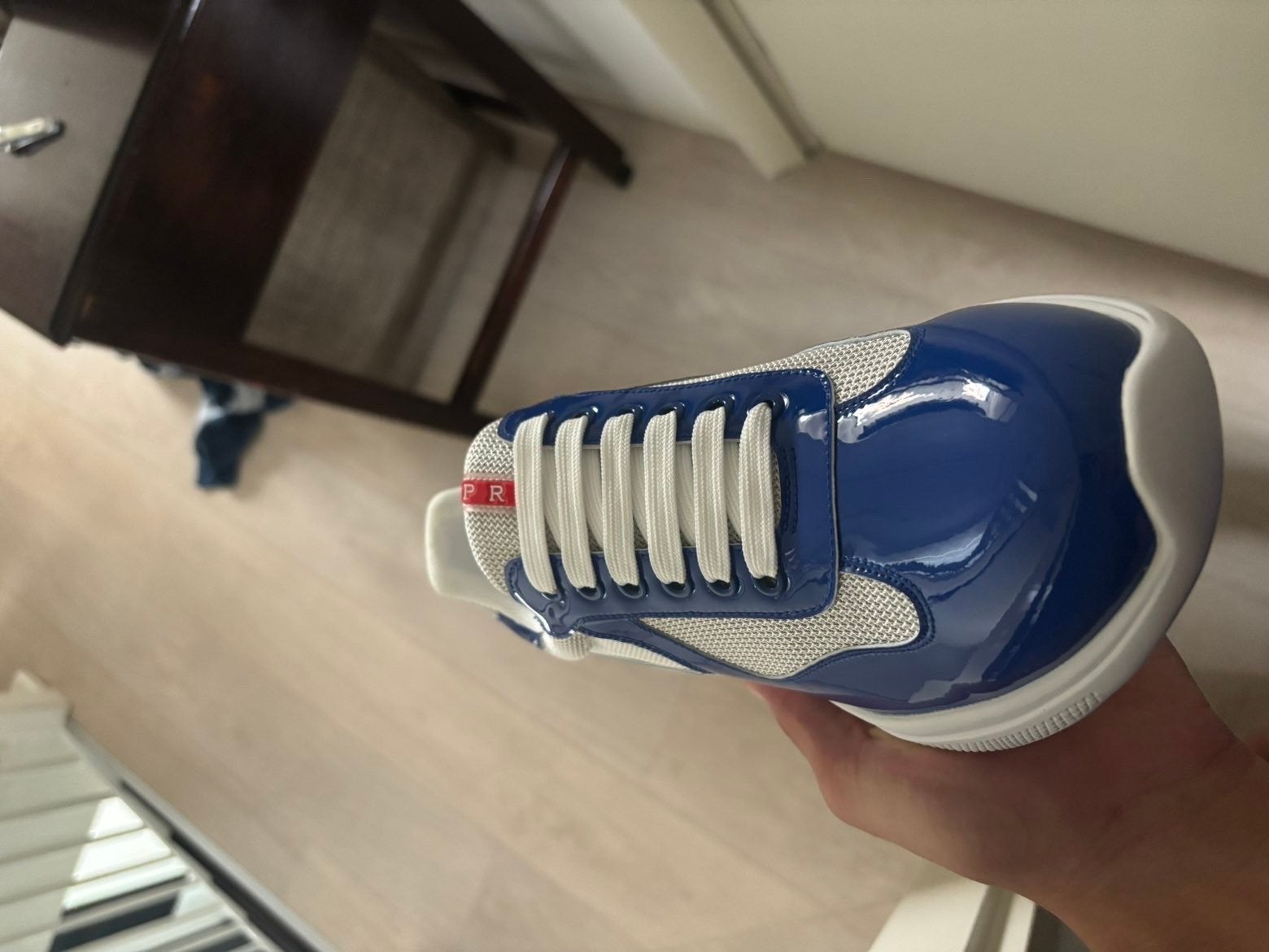 Foto 3 van Prada Cloudbust Thunder Sneakers - Blauw/Wit