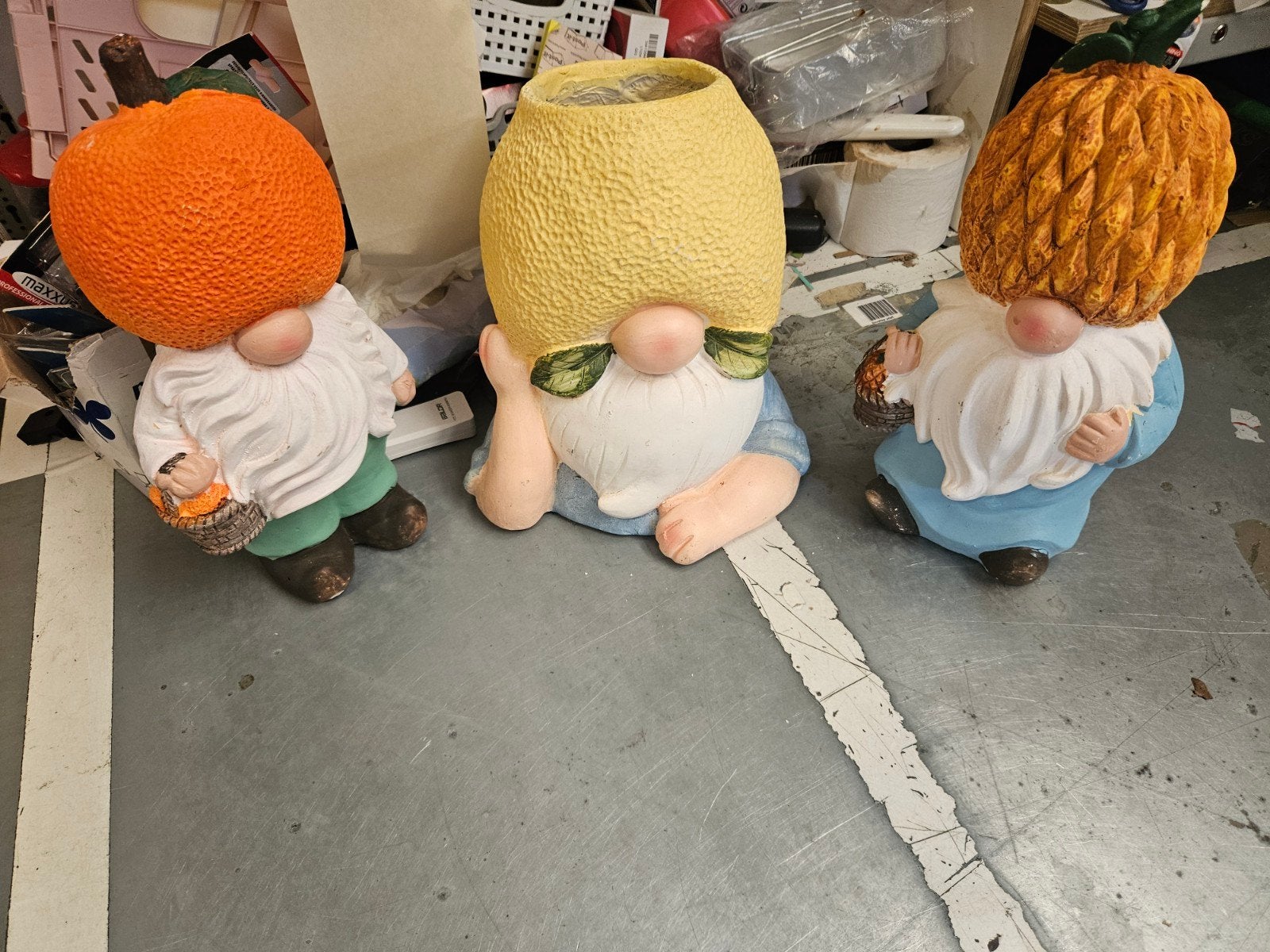 Leuke tuinkabouters voor in de tuin - set van 3, Ophalen, Gebruikt, Kunststof, Tuinkabouter