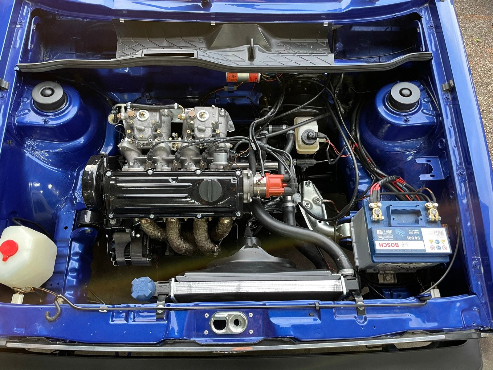 Volkswagen Golf MK1 1.1 1982 met dubbele Webers, 4 cilinders, Blauw, Origineel Nederlands, Handgeschakeld