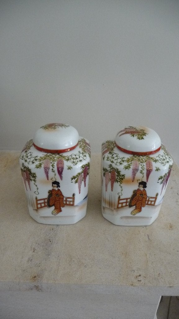 2 Thee/Gember potten, Antiek en Kunst, Ophalen of Verzenden