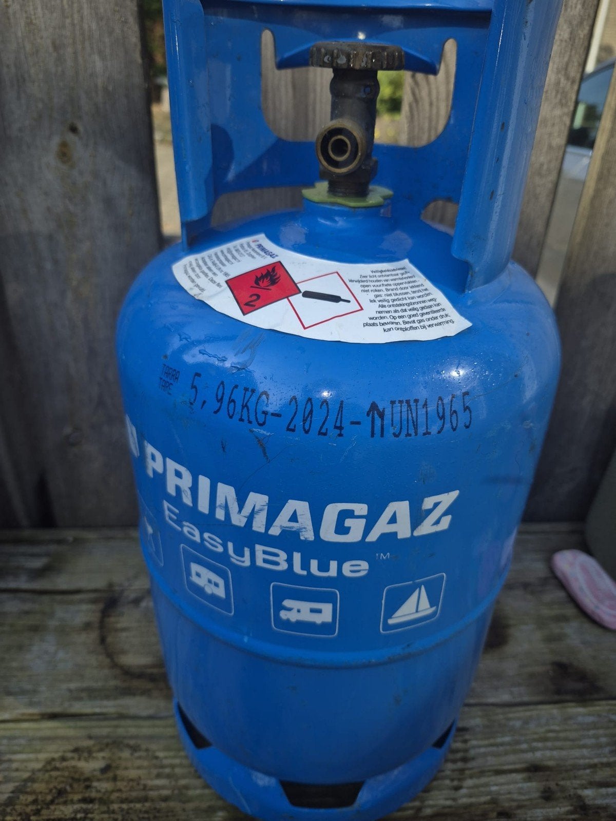 Primagaz EasyBlue gasfles 5.96KG, Ophalen, Gebruikt