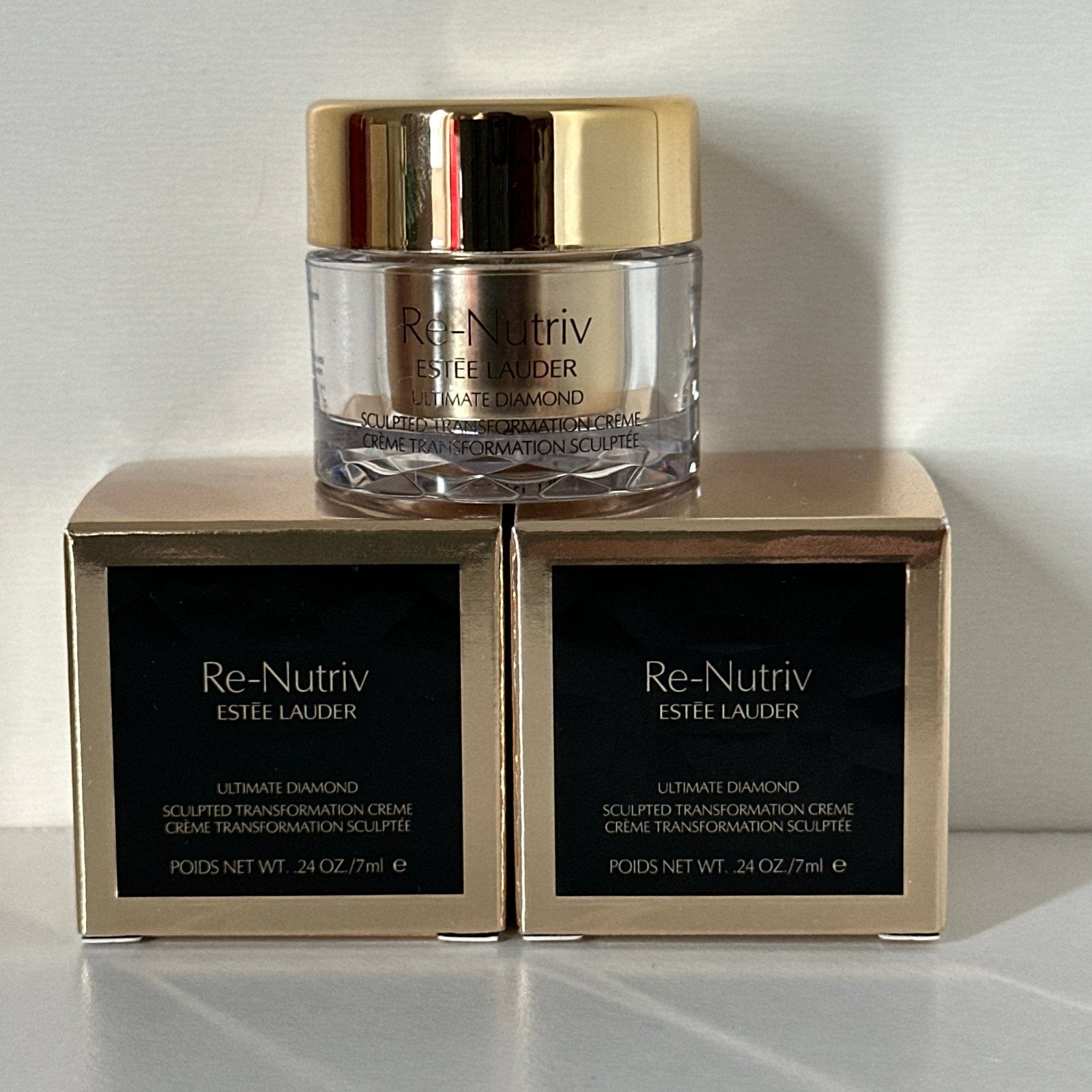 Estee Lauder Re-Nutriv Ultimate Diamond Sculpted Creme 7 ml, Ophalen of Verzenden, Nieuw, Gehele gezicht, Verzorging
