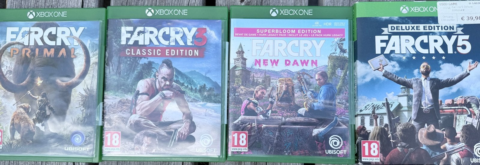 Far Cry Xbox One Games - Primal, 3, New Dawn, 5, Avontuur en Actie, Online, Vanaf 18 jaar, 1 speler