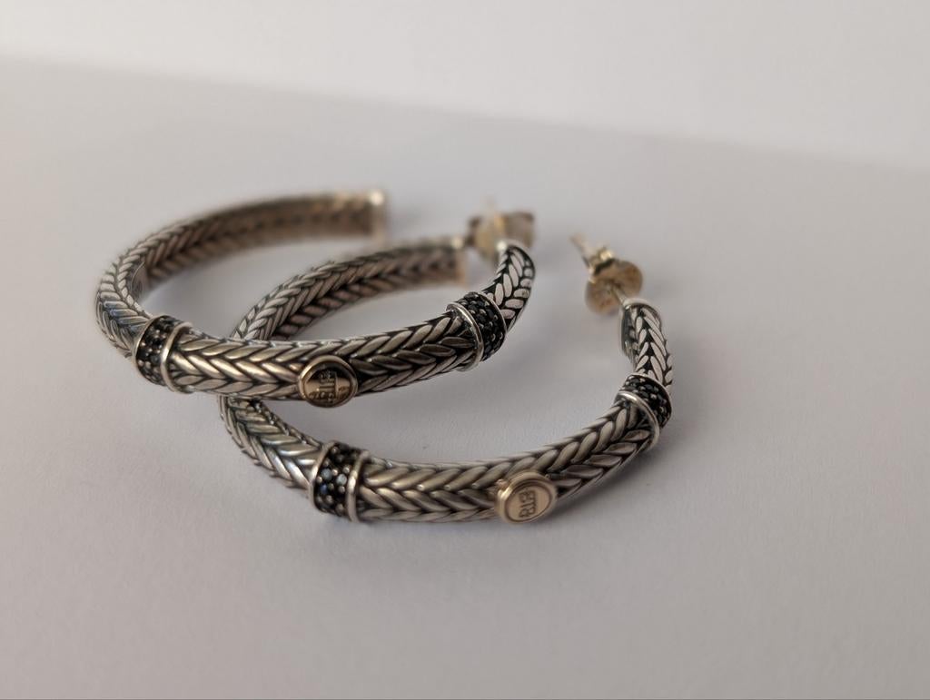 BUDDHA TO BUDDHA 843 one - Ellen Limited Hoop Silver Gold, Ophalen of Verzenden, Zilver, Zilver