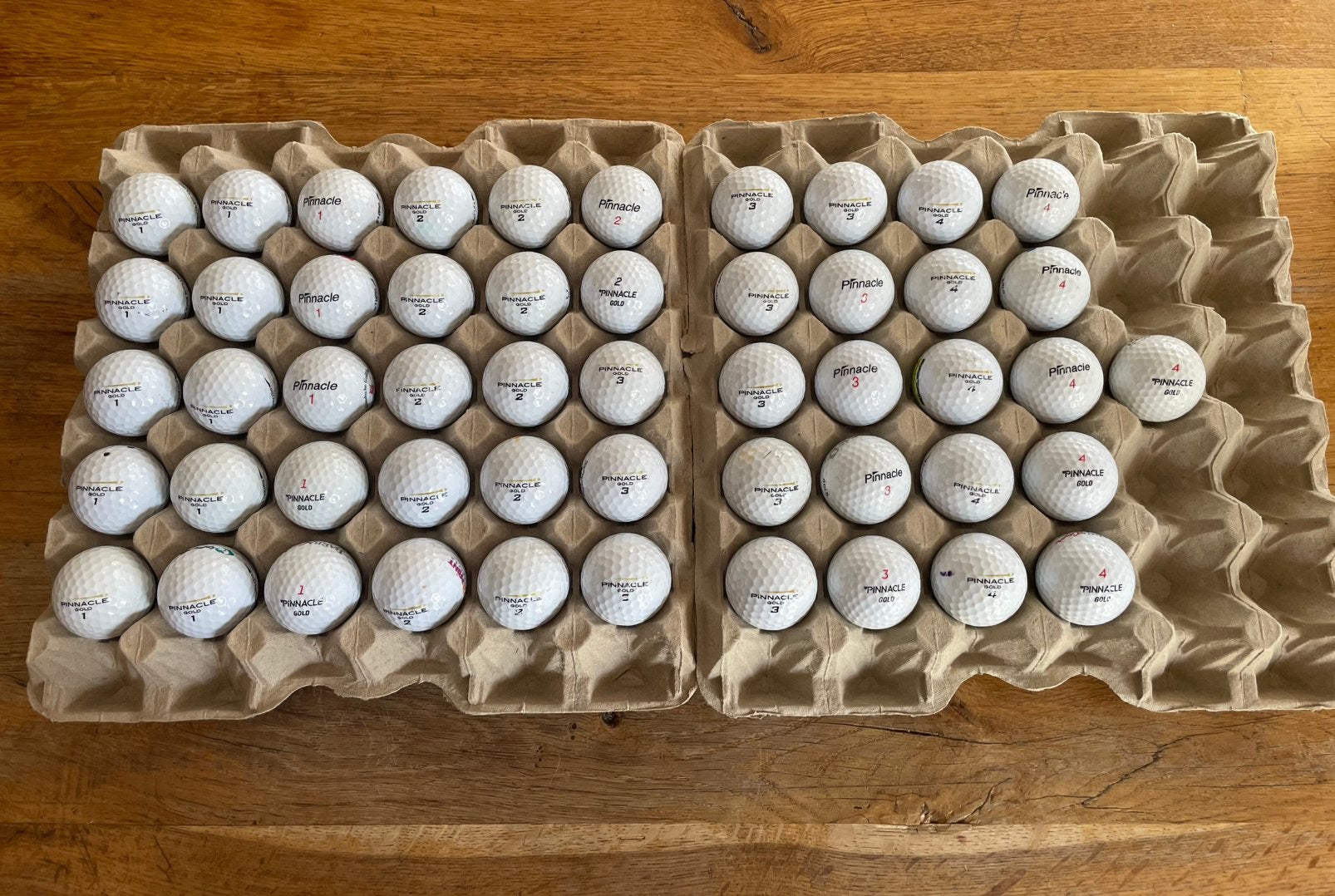 51 Golfballen Pinnacle Gold, Ophalen, Gebruikt, Bal(len), Overige merken