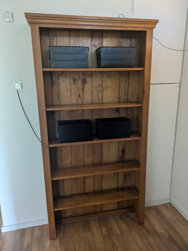 Boekenkast, Huis en Inrichting, Kasten | Boekenkasten, Ophalen, Gebruikt, 200 cm of meer, 50 tot 100 cm