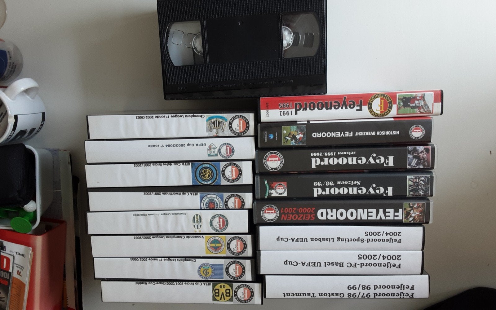 Grote collectie Feyenoord VHS videobanden, Alle leeftijden, Ophalen of Verzenden, Gebruikt, Nederlands