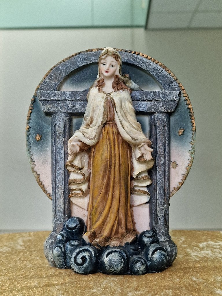 Maria beeld Madonna Wonderdadige Medaille, Ophalen of Verzenden, Zo goed als nieuw, Beeld(je)