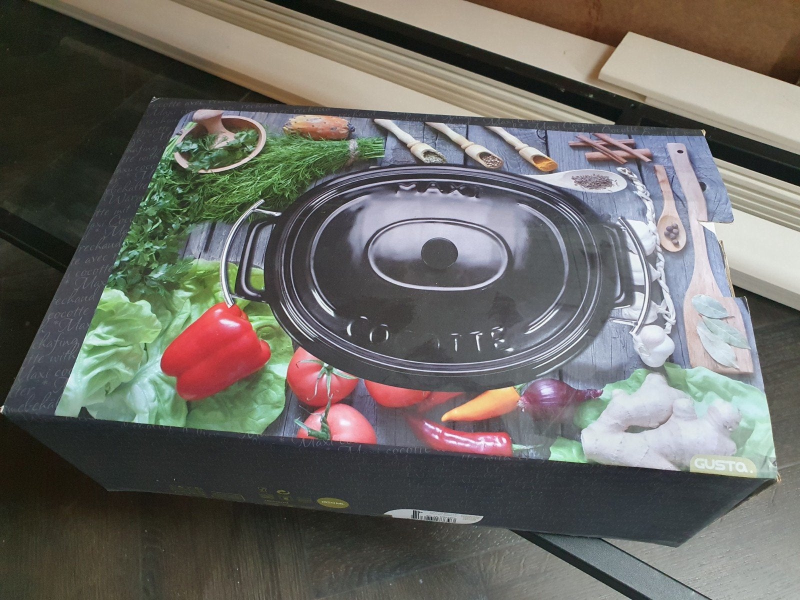 Nieuwe Gusto Maxi Cocotte Ovenschaal - Zwart Keramiek, Overige typen, Nieuw, Ophalen of Verzenden, Steen/keramiek