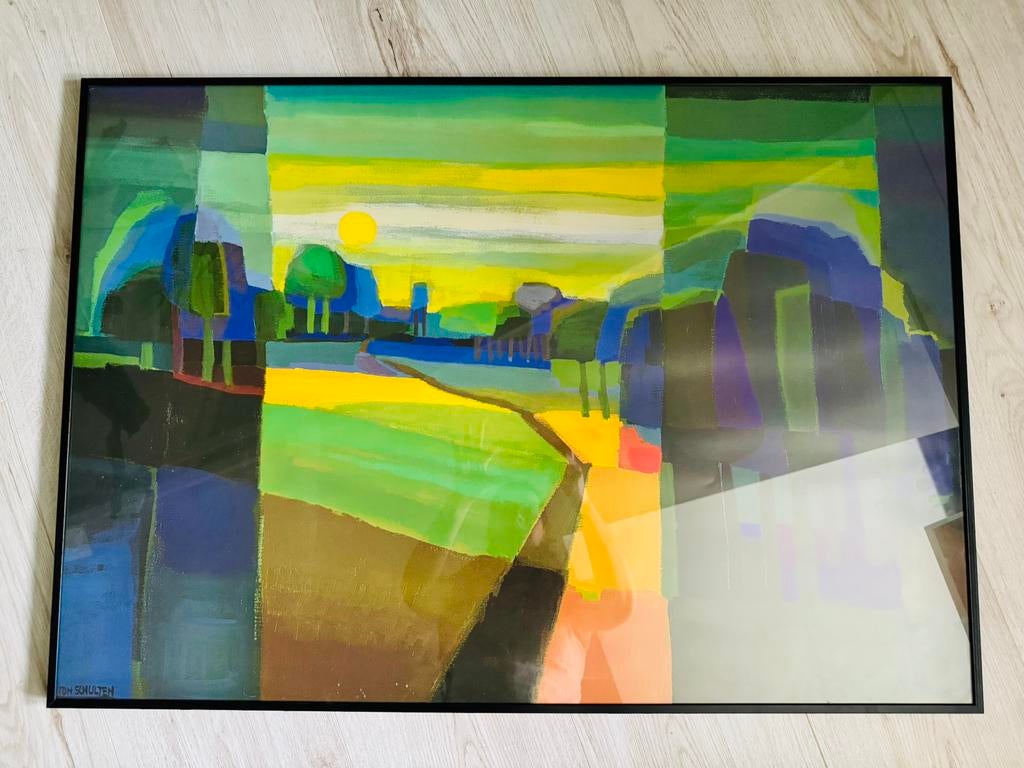 Ton Schulten print in lijst, Ophalen