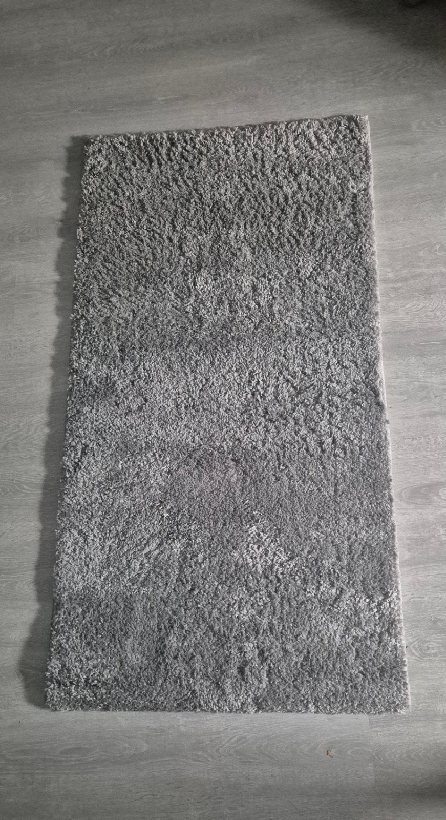 Hoogpolig grijs vloerkleed 80x150 cm - ongebruikt, 100 tot 150 cm, Nieuw, Grijs, Rechthoekig
