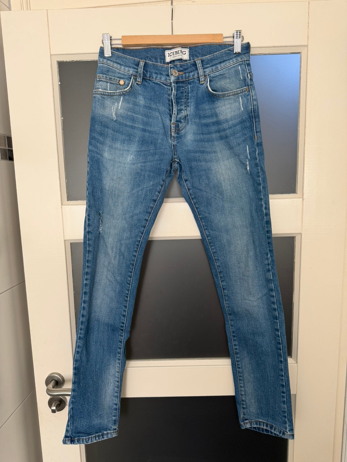 jeans Iceberg, Ophalen of Verzenden, Zo goed als nieuw, Blauw, Overige jeansmaten