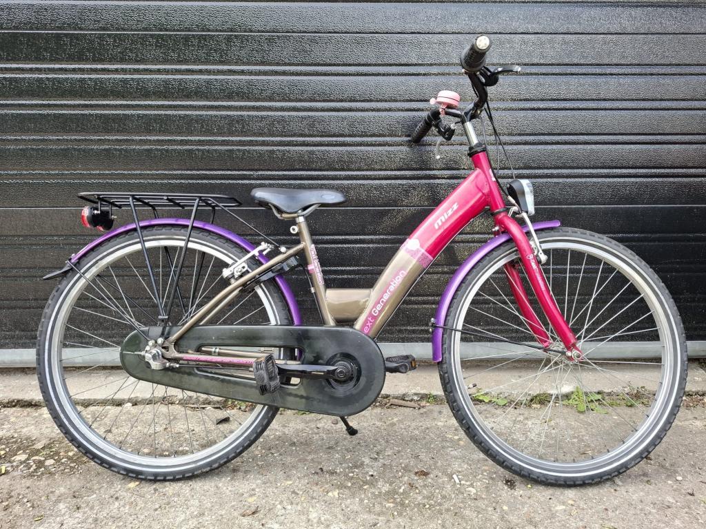 24 inch wizz meisjesfiets met 3 versnellingen, 24 inch, Versnellingen, Niet ingevuld, Niet ingevuld