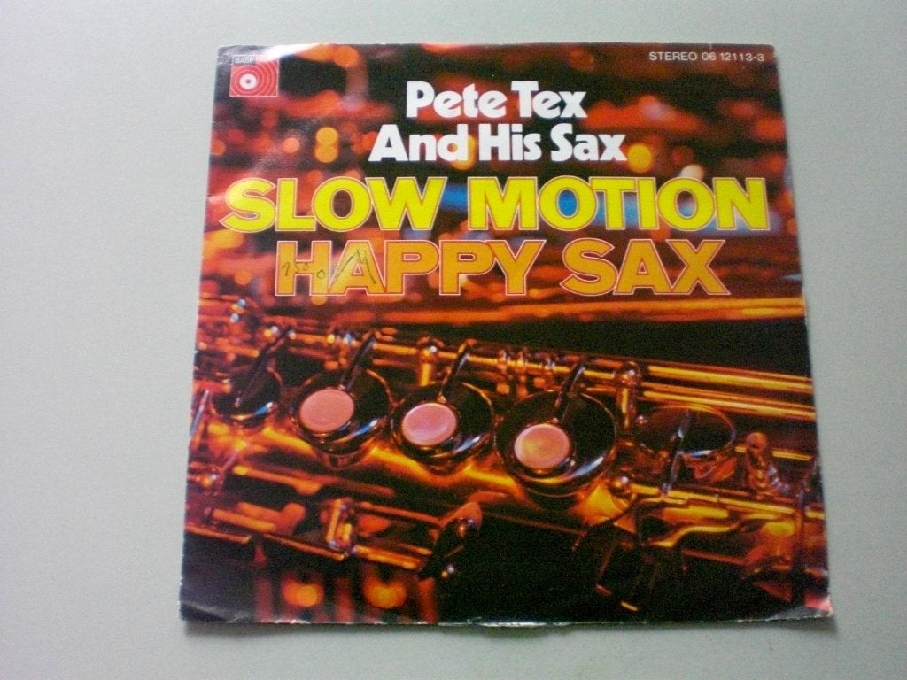 PETE TEX and his Sax - slow motion - vinyl 7", Ophalen of Verzenden, Gebruikt, Jazz en Blues