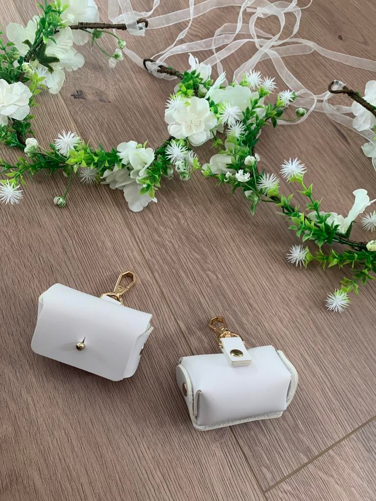 2x Ringdrager doosje voor hond, Ophalen of Verzenden, Zo goed als nieuw, Wit, Accessoires