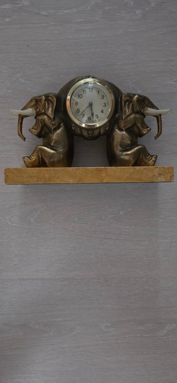 Antieke olifantenklok - Uniek decoratief stuk, Ophalen of Verzenden