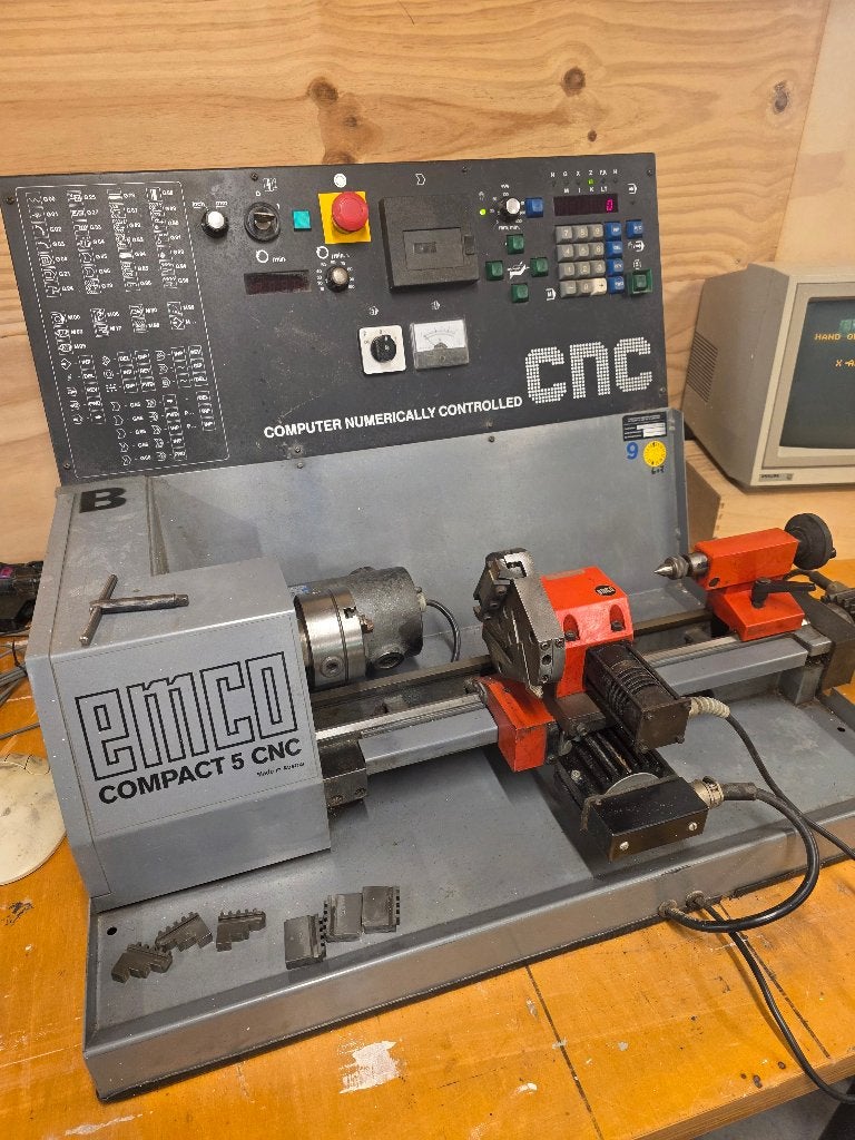 EMCO Compact 5 CNC draaibank, Gebruikt, Ophalen of Verzenden, Metaaldraaibank, Minder dan 500 mm