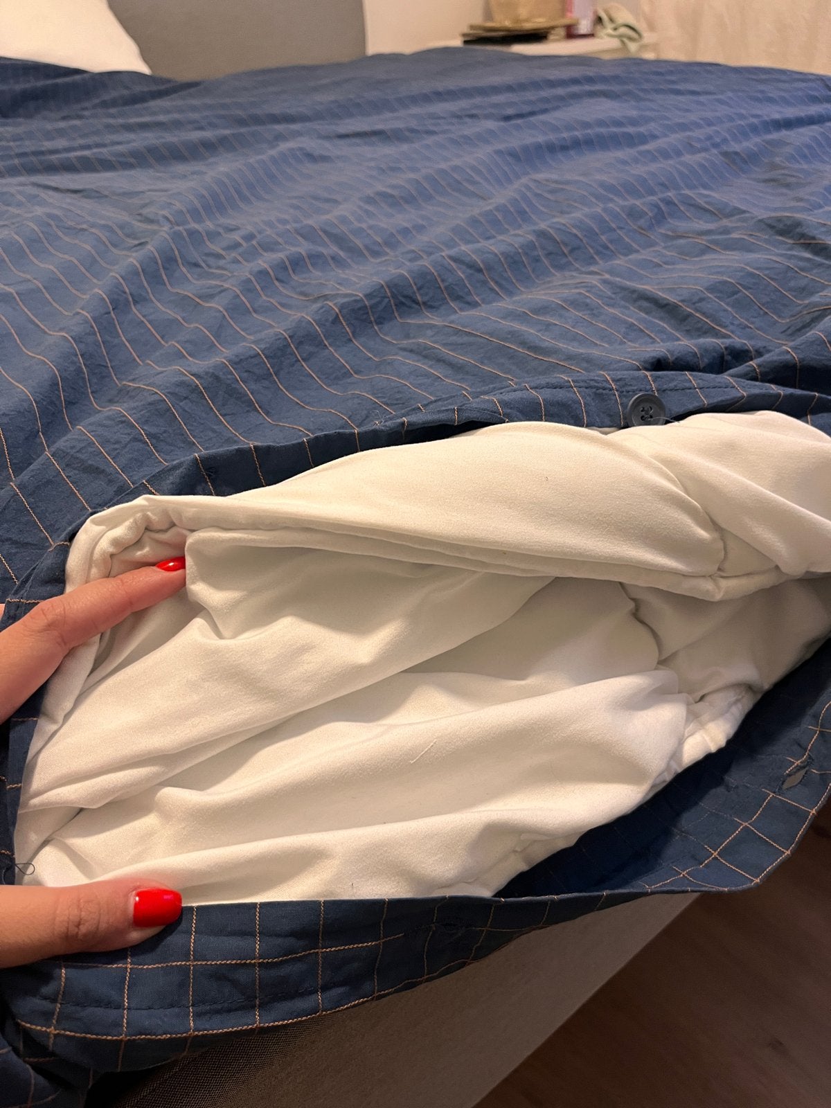 4-seizoenendekbed + hoeslaken, Kinderen en Baby's, Ophalen, Zo goed als nieuw, IKEA, Set van meerdere stuks