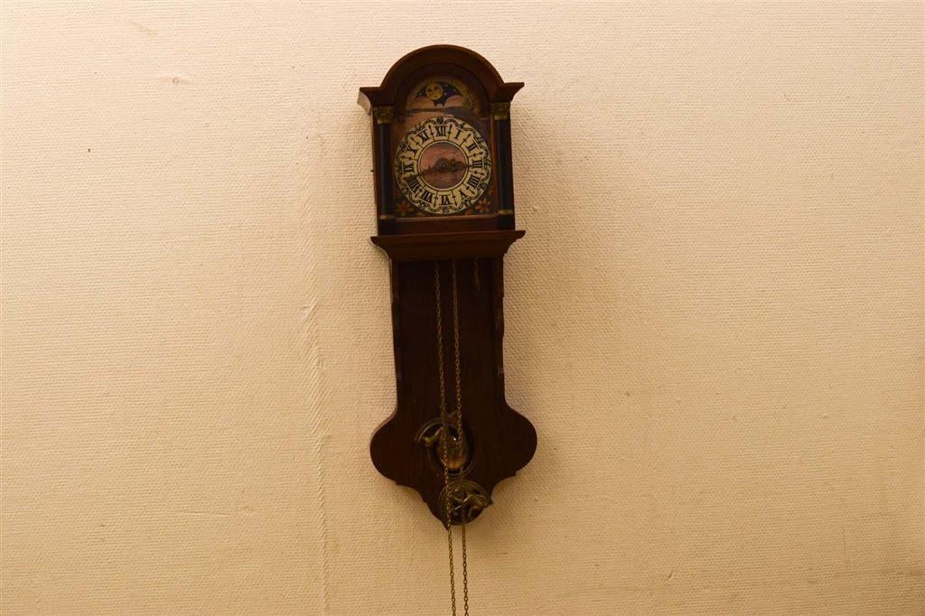 Friese staartklok 44607, Huis en Inrichting, Ophalen of Verzenden, Gebruikt, Wandklok
