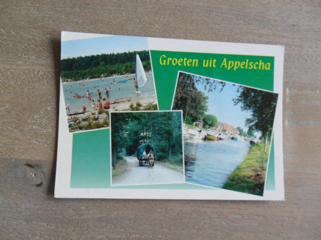 Appelscha, huifkar/boten, Verzenden, 1980 tot heden, Gelopen, Noord-Brabant