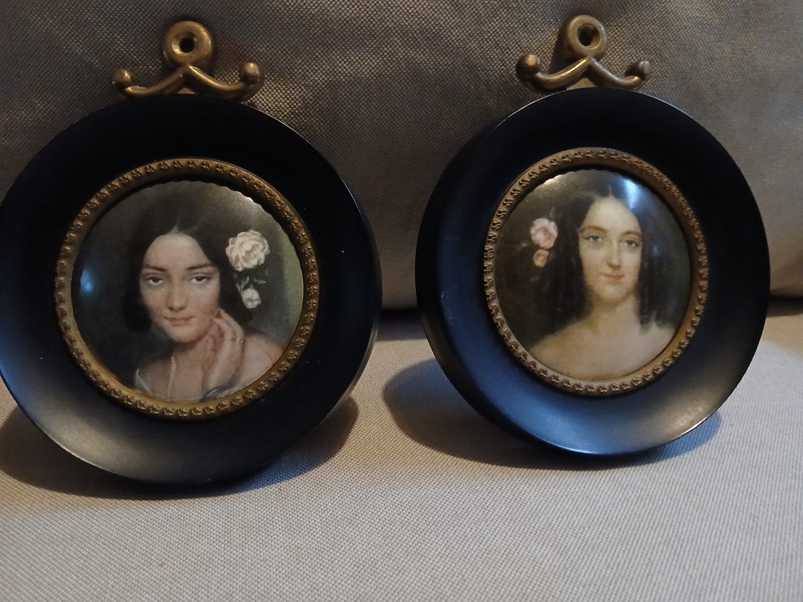 prachtige  vintage  lijsten met gezichten, Huis en Inrichting, Ophalen of Verzenden, Zo goed als nieuw, Hangend, Overige typen