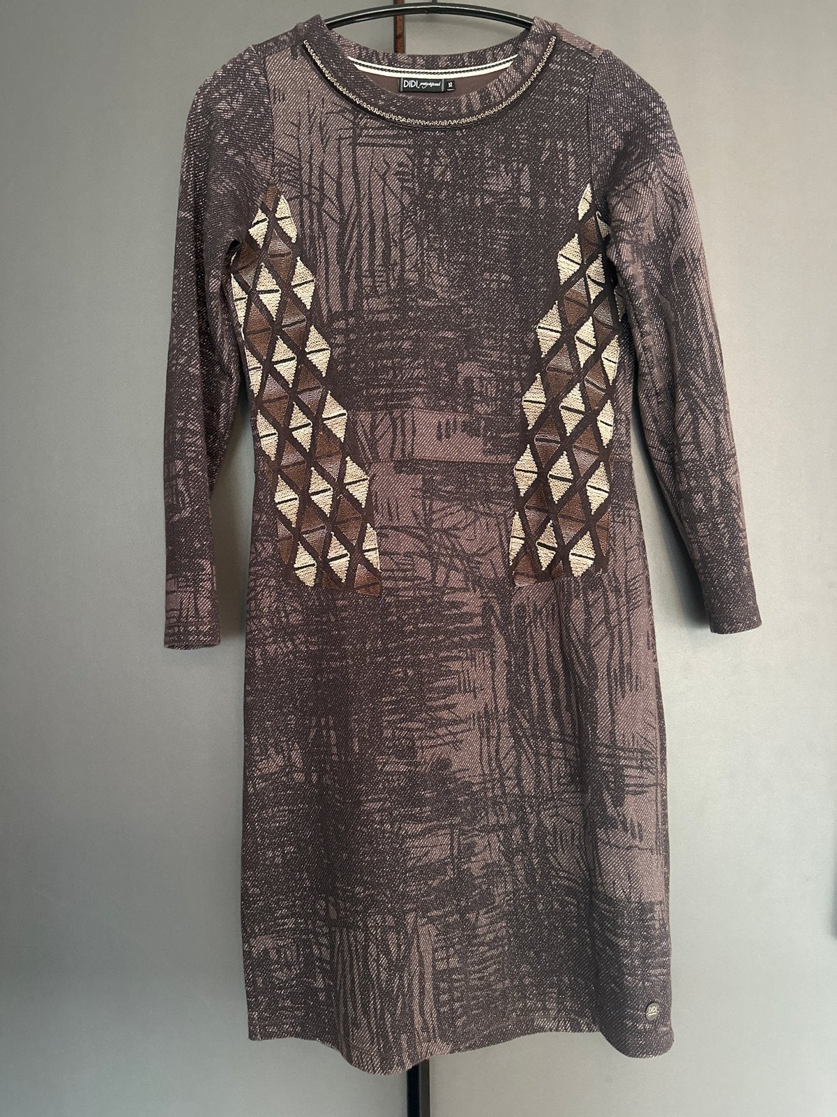 DIDI 'pretty different' jurk - maat xs, Kleding | Dames, Bruin, Ophalen of Verzenden, Knielengte, Maat 34 (XS) of kleiner