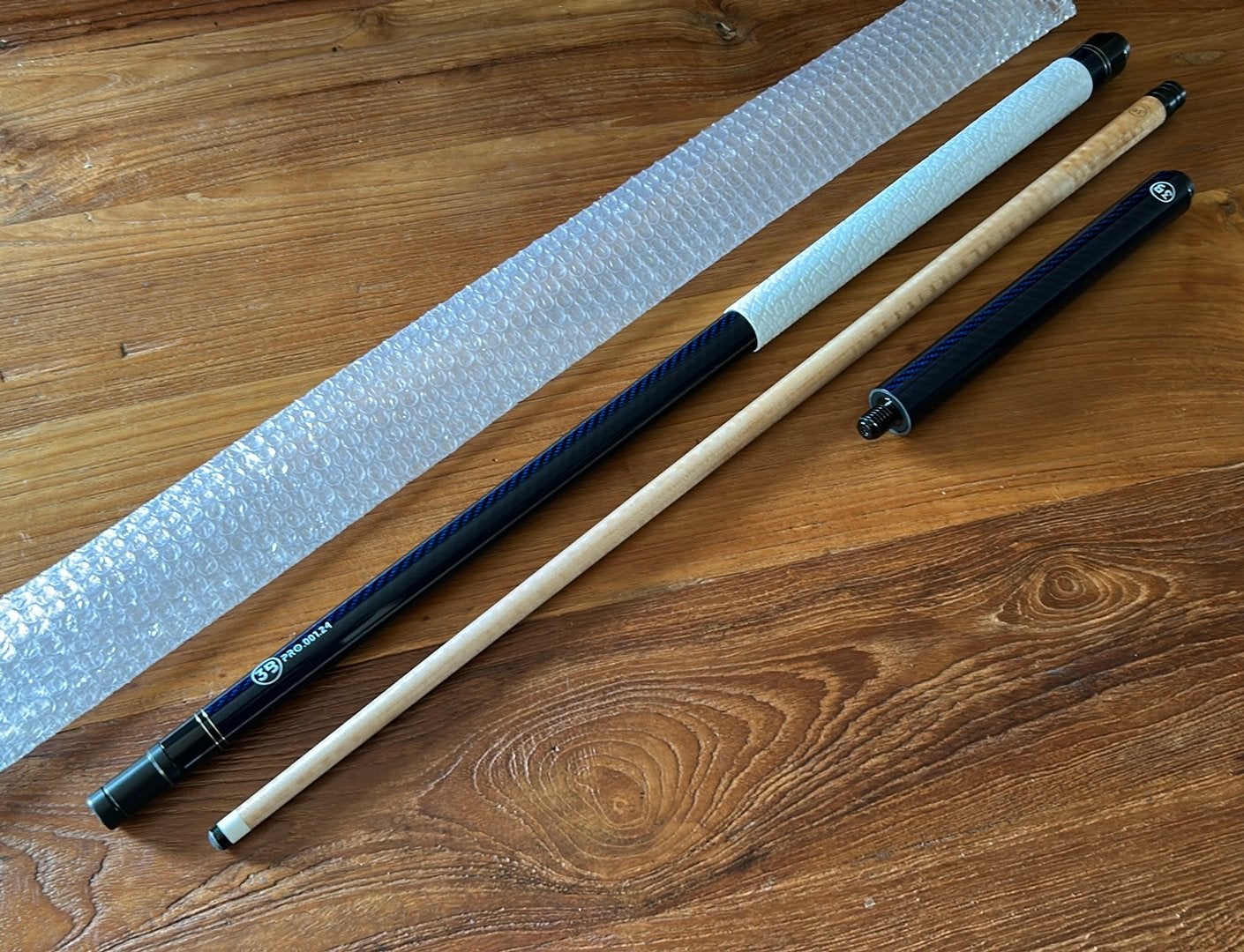 Nieuw! 3B Cues Driebanden Keu Pro.001 - Blauw, Sport en Fitness, Biljarten en Poolen, Keu of Ballen, Wijsstraat 32, Nieuw, 3B Cues