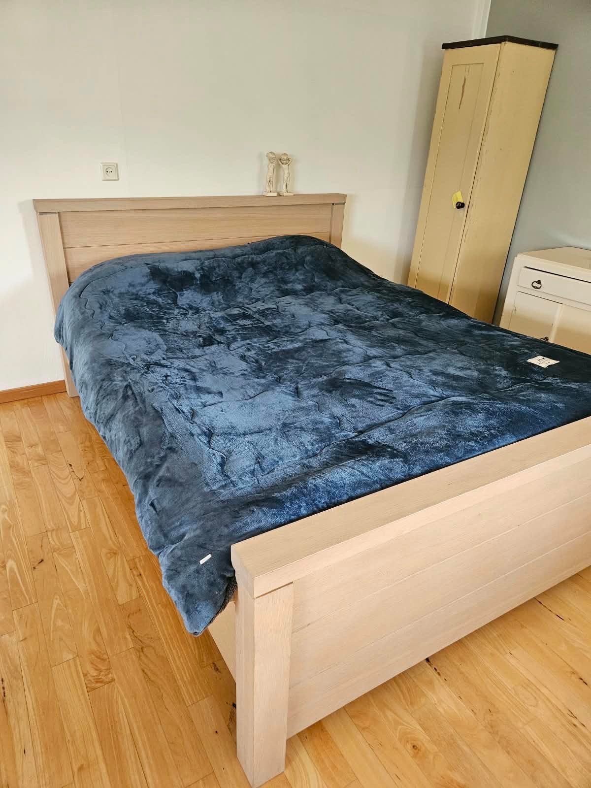 Luxe tweepersoonsbed incl matrassen., Ophalen, Zo goed als nieuw, Tweepersoons