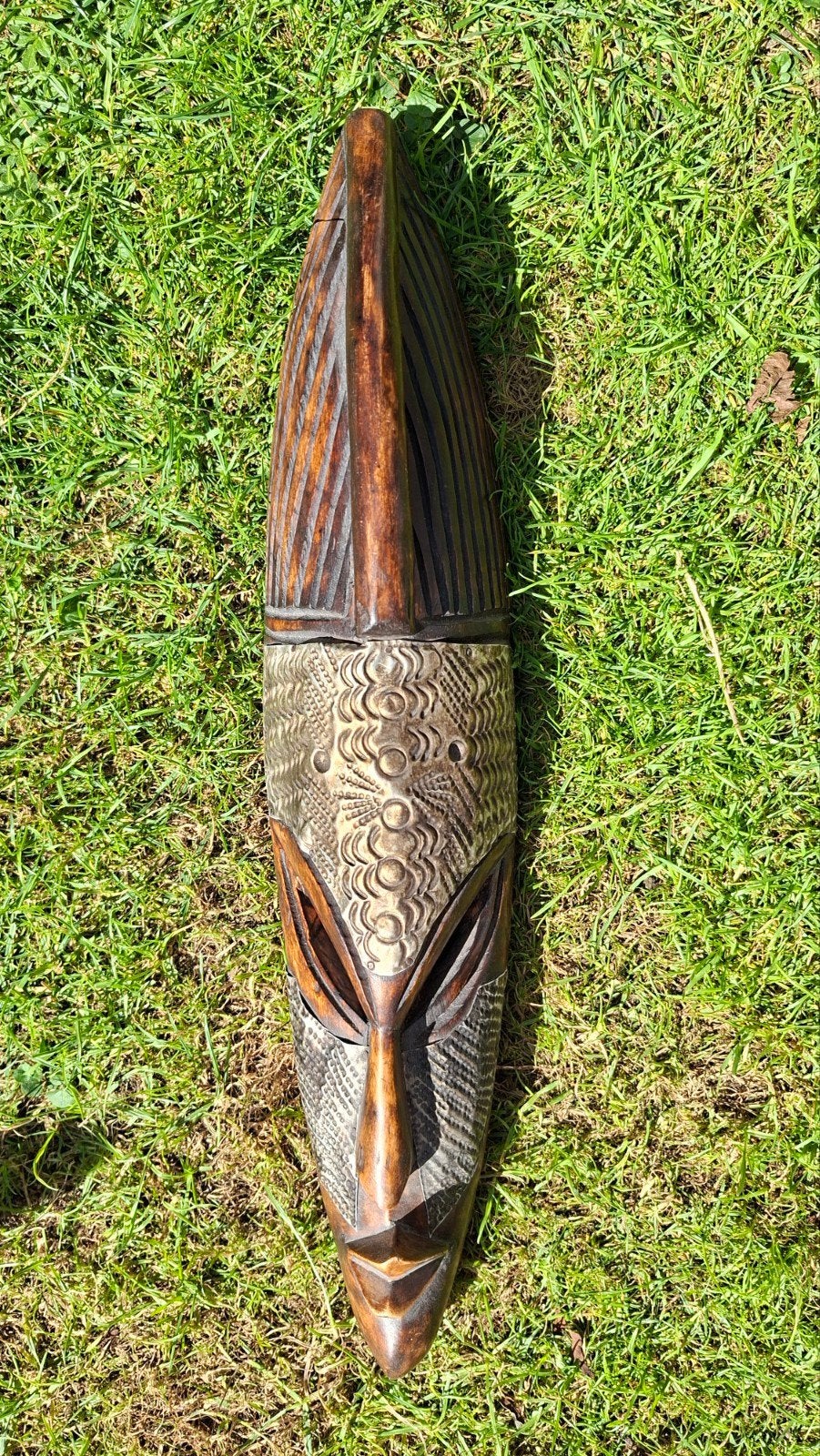 Afrikaans masker, Hout, Bruin, Afrika, Masker