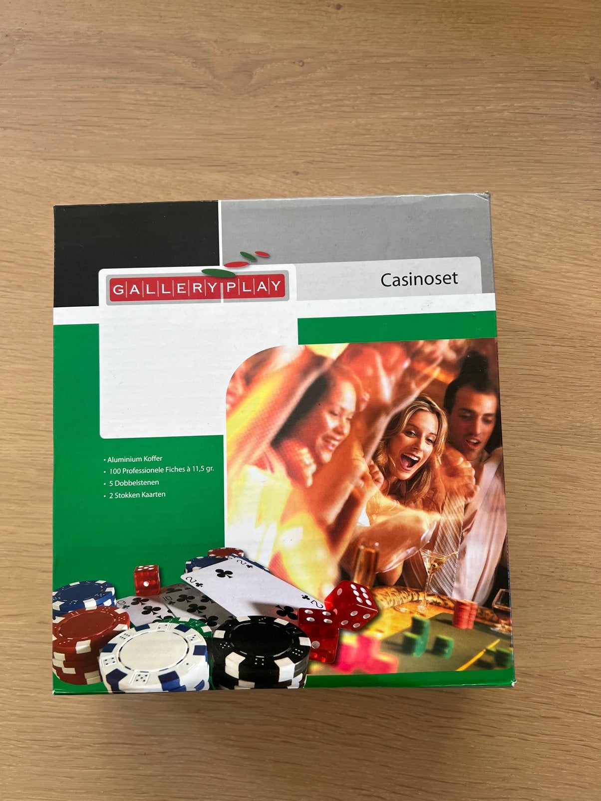 Galleryplay Casinoset poker kaarten, nog ongebruikt, Ophalen, Nieuw