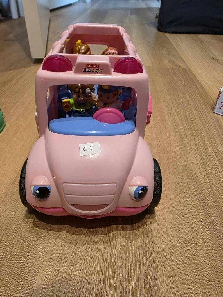 little people schoolbus, Kinderen en Baby's, Speelgoed | Fisher-Price, Ophalen, Zo goed als nieuw, Speelset, Met licht