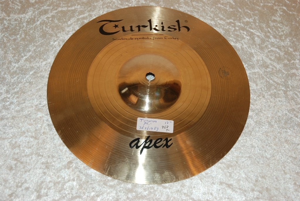 Turkish Apex Splash bekken 468gr 12 inch  <26261489>, Gebruikt, ., Drums of Percussie, Ophalen of Verzenden