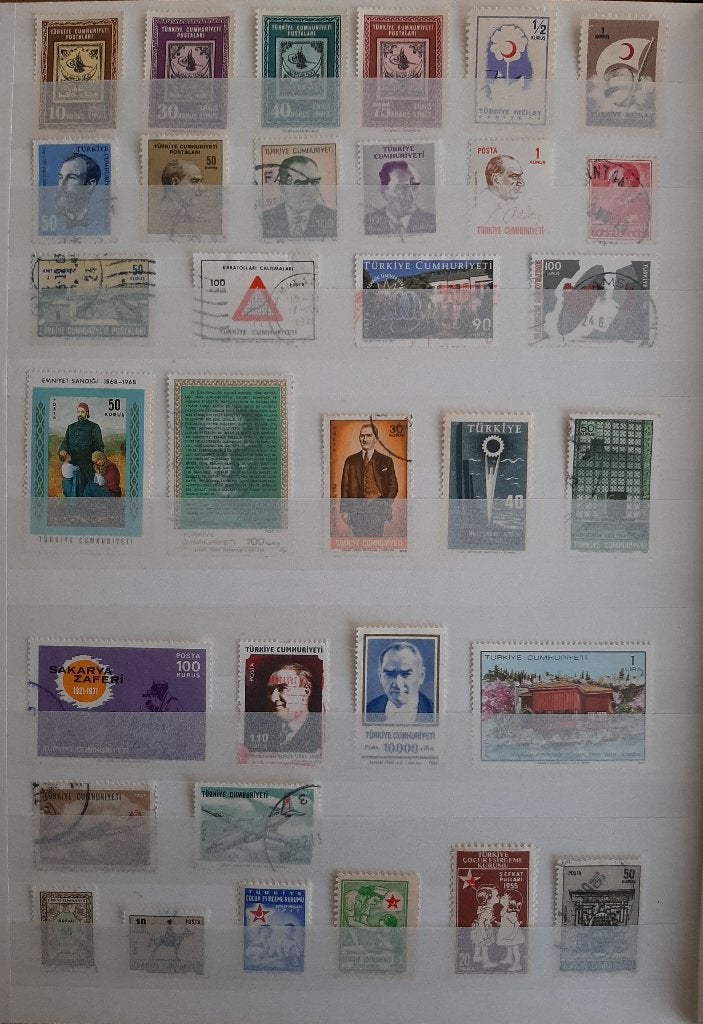 1 Kaart Postzegels Turkije Nr. 1 Gestempeld, Ophalen, Overige landen, Gestempeld